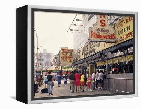 Amusement Park, Coney Island, New York State, USA-Alison Wright-Framed Premier Image Canvas