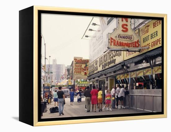 Amusement Park, Coney Island, New York State, USA-Alison Wright-Framed Premier Image Canvas