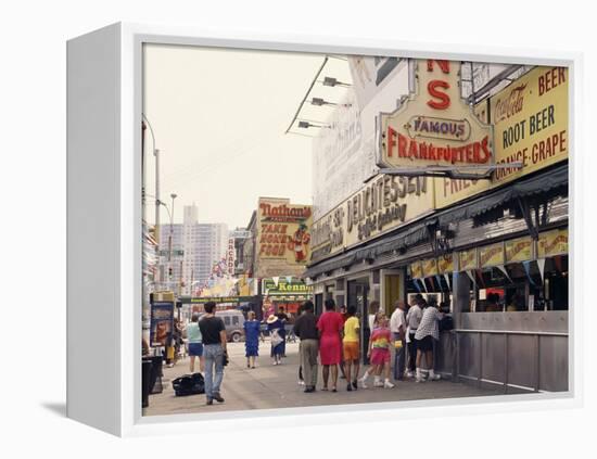 Amusement Park, Coney Island, New York State, USA-Alison Wright-Framed Premier Image Canvas