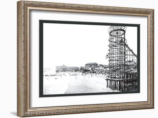 Amusement Park, Long Beach, California-William Henry Jackson-Framed Art Print