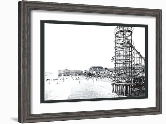 Amusement Park, Long Beach, California-William Henry Jackson-Framed Art Print