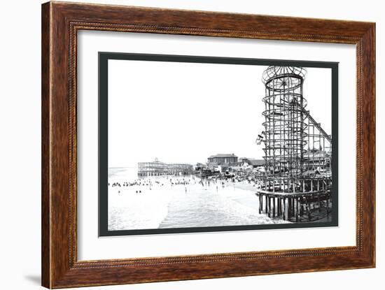 Amusement Park, Long Beach, California-William Henry Jackson-Framed Art Print