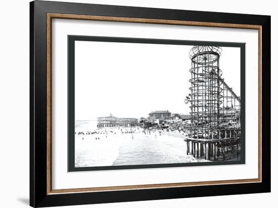 Amusement Park, Long Beach, California-William Henry Jackson-Framed Art Print