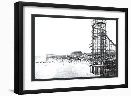 Amusement Park, Long Beach, California-William Henry Jackson-Framed Art Print