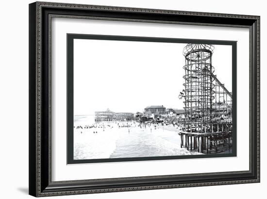 Amusement Park, Long Beach, California-William Henry Jackson-Framed Art Print