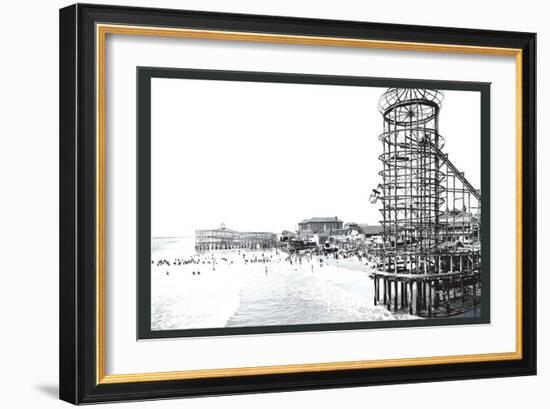 Amusement Park, Long Beach, California-William Henry Jackson-Framed Art Print