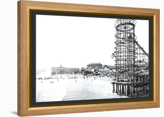 Amusement Park, Long Beach, California-William Henry Jackson-Framed Stretched Canvas