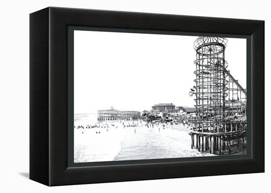 Amusement Park, Long Beach, California-William Henry Jackson-Framed Stretched Canvas