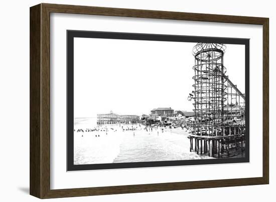 Amusement Park, Long Beach, California-William Henry Jackson-Framed Art Print