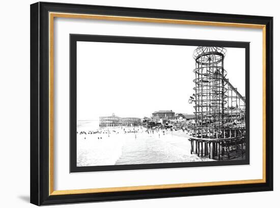 Amusement Park, Long Beach, California-William Henry Jackson-Framed Art Print