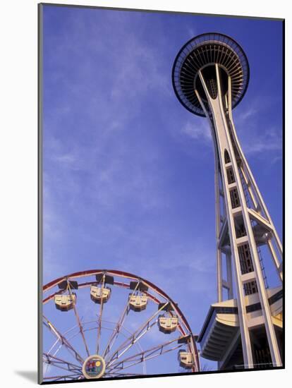 Amusement Park Ride at Seattle Center, Seattle, Washington, USA-Merrill Images-Mounted Photographic Print