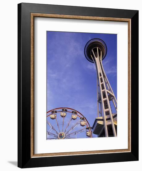 Amusement Park Ride at Seattle Center, Seattle, Washington, USA-Merrill Images-Framed Photographic Print