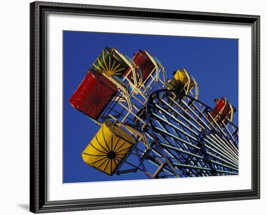 Amusement Ride at the Washington State Fair in Puyallup, Washington, USA-Merrill Images-Framed Photographic Print