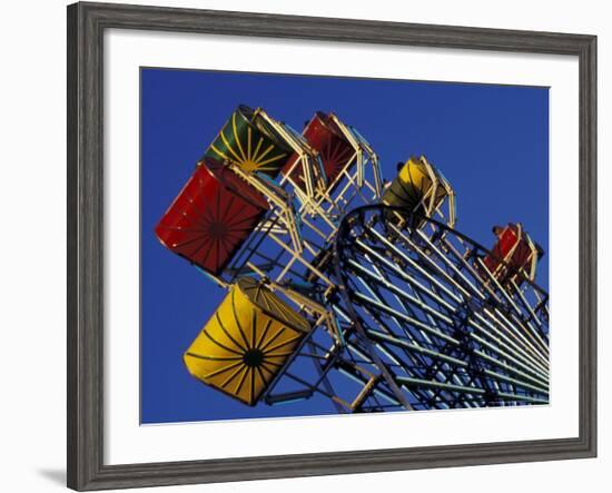 Amusement Ride at the Washington State Fair in Puyallup, Washington, USA-Merrill Images-Framed Photographic Print