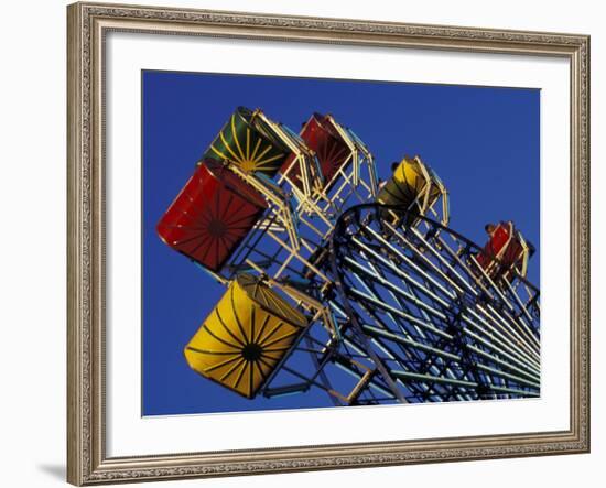 Amusement Ride at the Washington State Fair in Puyallup, Washington, USA-Merrill Images-Framed Photographic Print