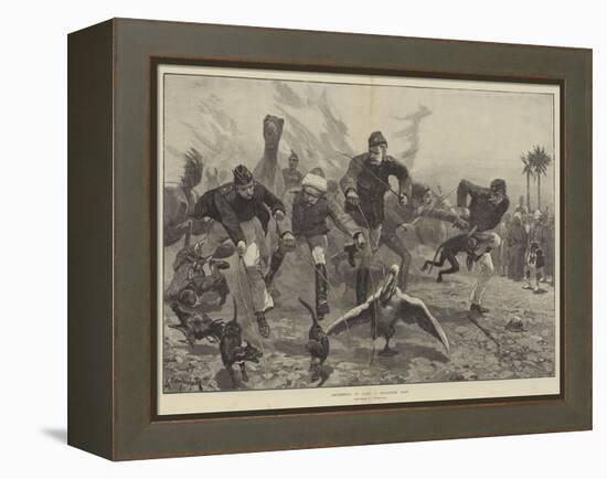 Amusements in Camp, a Menagerie Race-Richard Caton Woodville II-Framed Premier Image Canvas