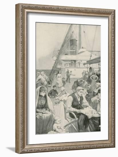 Amusements on Board an Emigrant Ship-Enoch Ward-Framed Giclee Print