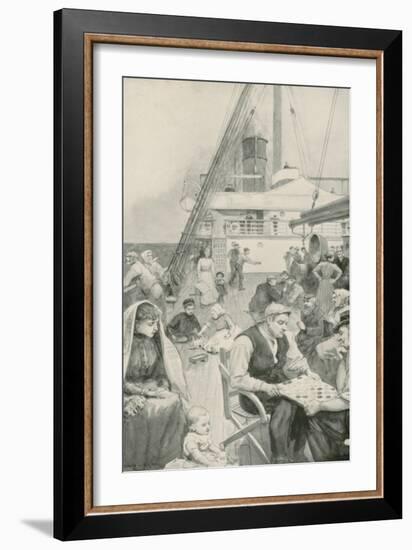 Amusements on Board an Emigrant Ship-Enoch Ward-Framed Giclee Print