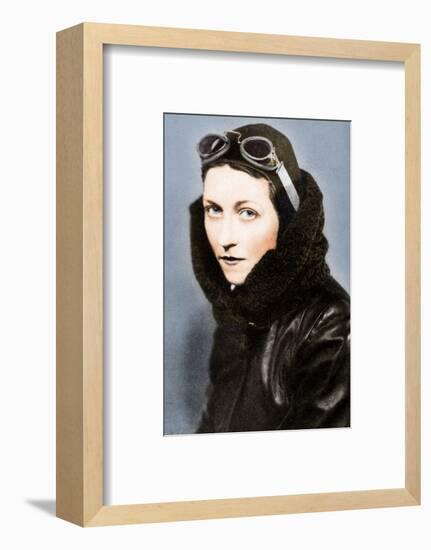 Amy Johnson, pilot, c1930s (1936)-Unknown-Framed Photographic Print