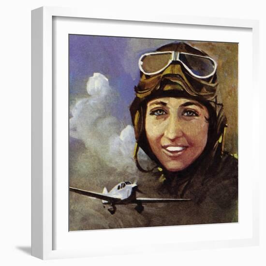 Amy Johnson Who Flew from Croydon to Capetown-Ferdinando Tacconi-Framed Giclee Print