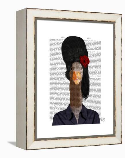 Amy Winehouse Goose-Fab Funky-Framed Stretched Canvas