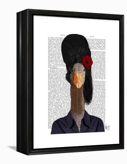 Amy Winehouse Goose-Fab Funky-Framed Stretched Canvas