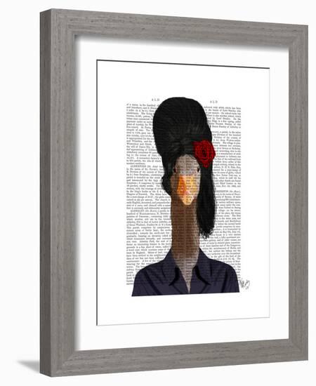 Amy Winehouse Goose-Fab Funky-Framed Premium Giclee Print