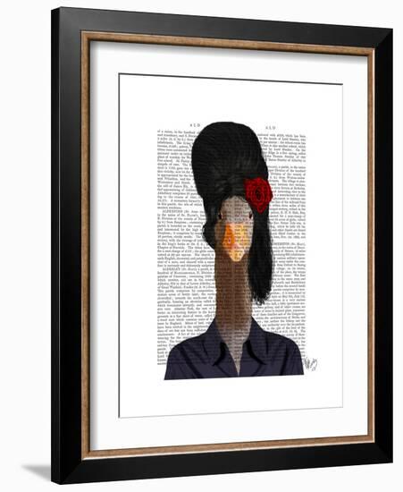 Amy Winehouse Goose-Fab Funky-Framed Premium Giclee Print