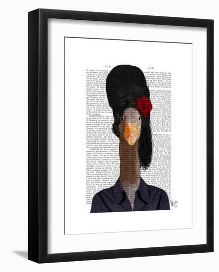 Amy Winehouse Goose-Fab Funky-Framed Premium Giclee Print