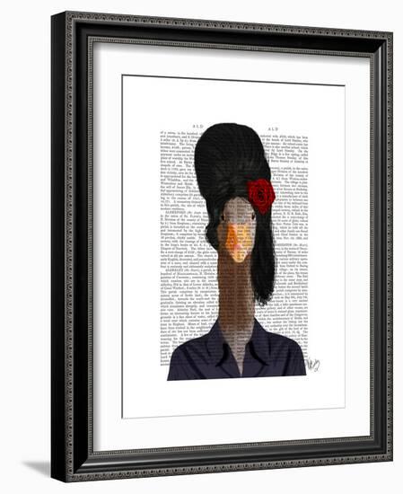 Amy Winehouse Goose-Fab Funky-Framed Premium Giclee Print