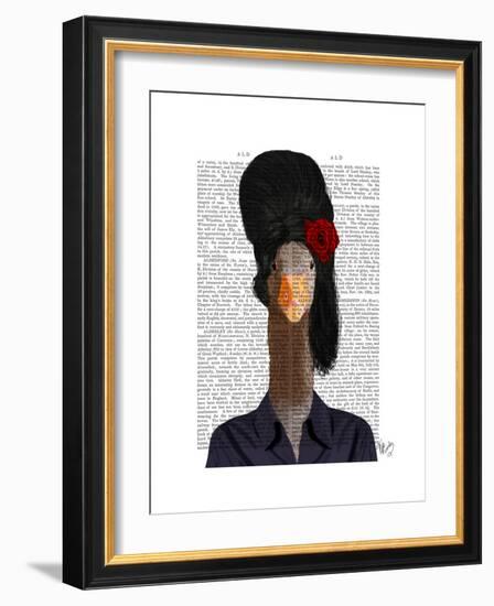 Amy Winehouse Goose-Fab Funky-Framed Premium Giclee Print