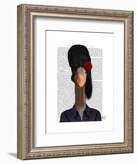 Amy Winehouse Goose-Fab Funky-Framed Art Print