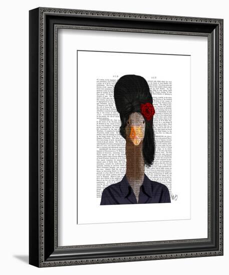 Amy Winehouse Goose-Fab Funky-Framed Art Print