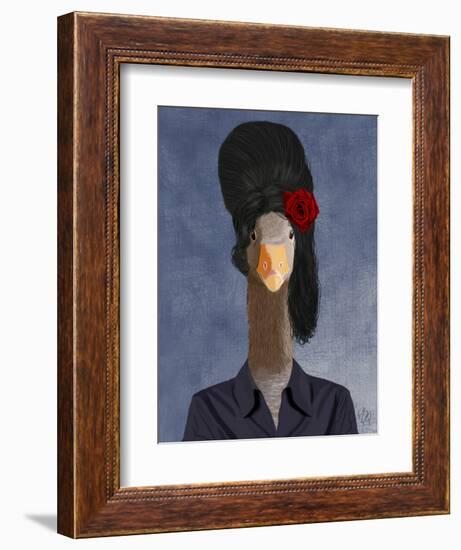 Amy Winehouse Goose-Fab Funky-Framed Premium Giclee Print