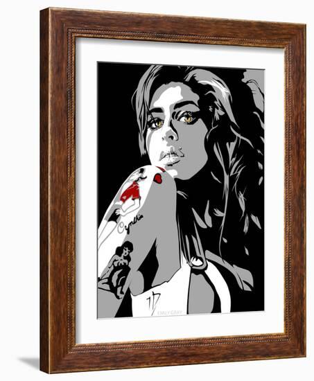 Amy Winehouse-Emily Gray-Framed Giclee Print