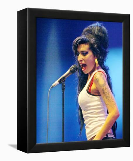 Amy Winehouse-null-Framed Stretched Canvas