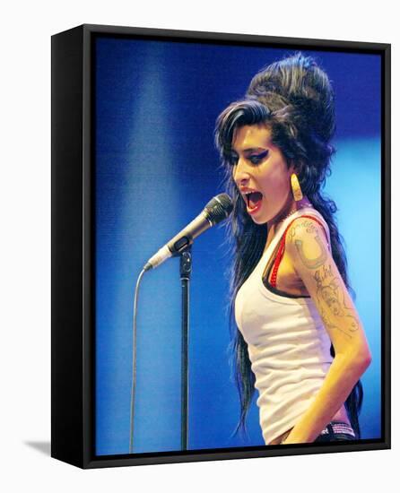 Amy Winehouse-null-Framed Stretched Canvas