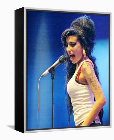 Amy Winehouse-null-Framed Stretched Canvas