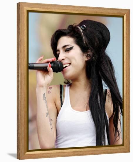 Amy Winehouse-null-Framed Stretched Canvas