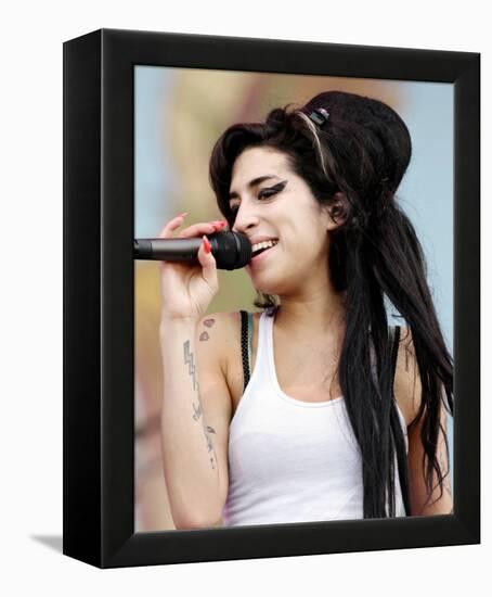 Amy Winehouse-null-Framed Stretched Canvas