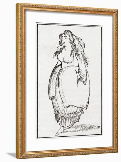 An 18th Century London Streetwalker. from Illustrierte Sittengeschichte Vom Mittelalter Bis Zur Geg-null-Framed Giclee Print