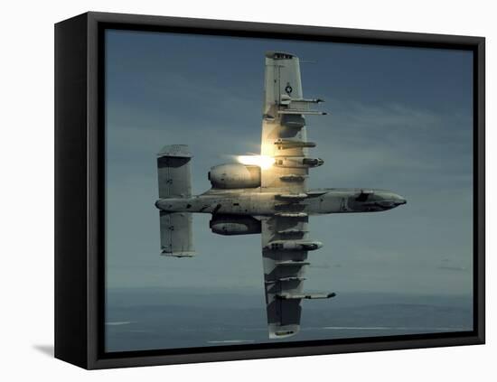 An A-10 Warthog Breaks Over the Pacific Alaska Range Complex During Live Fire Training-Stocktrek Images-Framed Premier Image Canvas