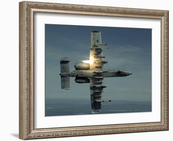 An A-10 Warthog Breaks Over the Pacific Alaska Range Complex During Live Fire Training-Stocktrek Images-Framed Photographic Print