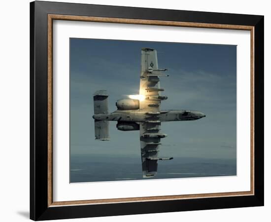 An A-10 Warthog Breaks Over the Pacific Alaska Range Complex During Live Fire Training-Stocktrek Images-Framed Photographic Print