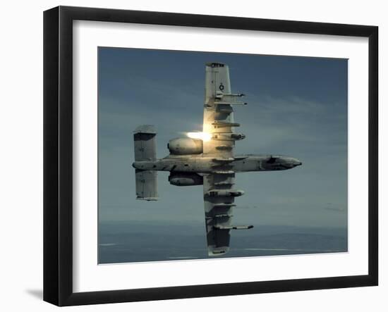 An A-10 Warthog Breaks Over the Pacific Alaska Range Complex During Live Fire Training-Stocktrek Images-Framed Photographic Print