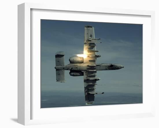 An A-10 Warthog Breaks Over the Pacific Alaska Range Complex During Live Fire Training-Stocktrek Images-Framed Photographic Print