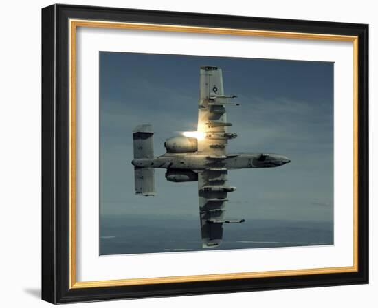 An A-10 Warthog Breaks Over the Pacific Alaska Range Complex During Live Fire Training-Stocktrek Images-Framed Photographic Print