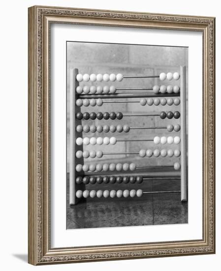 An Abacus Adding Machine-null-Framed Photographic Print