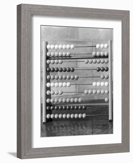 An Abacus Adding Machine-null-Framed Photographic Print