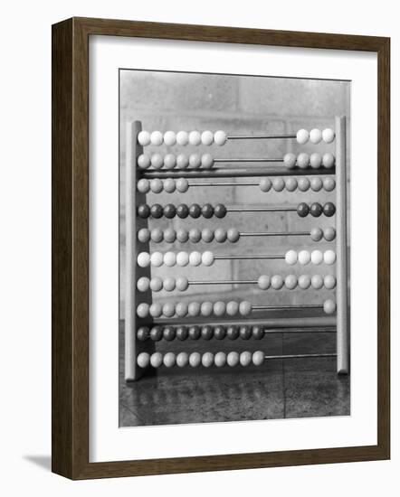 An Abacus Adding Machine-null-Framed Photographic Print